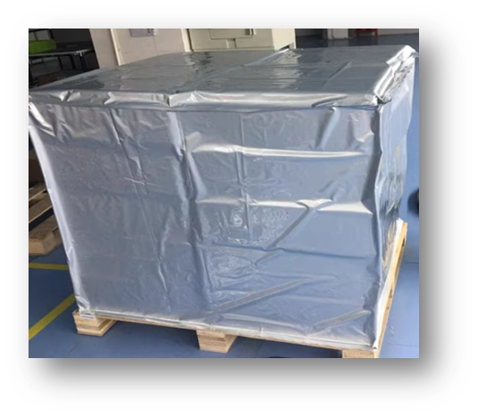 Mould vacuum packed for sea freight